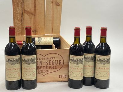 12 bouteilles Château Calon-Segur 1982 3ème...