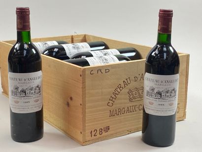 null 12 bouteilles Château d'Angludet 1985 Cbourgeois Margaux CB (BG)