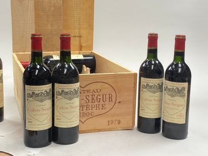 12 bouteilles Château Calon-Segur 1979 3ème...