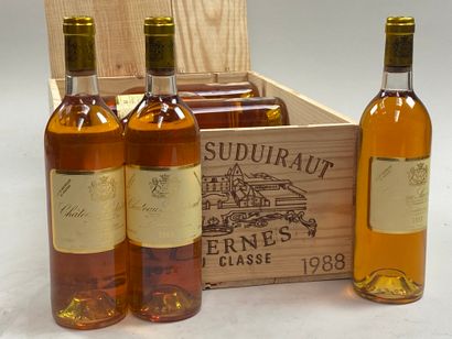 12 bouteilles Château Suduiraut 1988 1er...