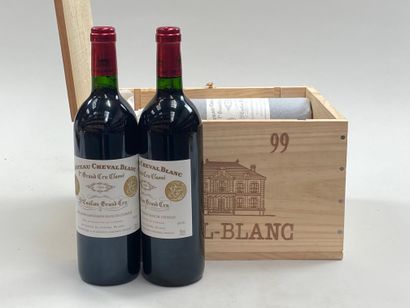6 bouteilles Château Cheval Blanc 1999 1er...