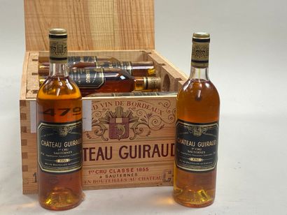 null 12 bottles Château Guiraud 1986 1er GCC Sauternes CB (BG)