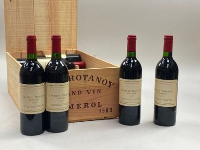 12 bouteilles Château Trotanoy 1983 Pomerol...