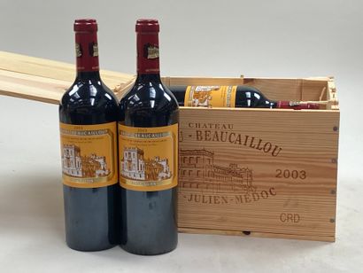 6 bouteilles Château Ducru-Beaucaillou 2003...