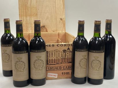 null 12 bottles Château Gruaud-Larose 1981 2nd GCC Saint-Julien CB (5 BG)