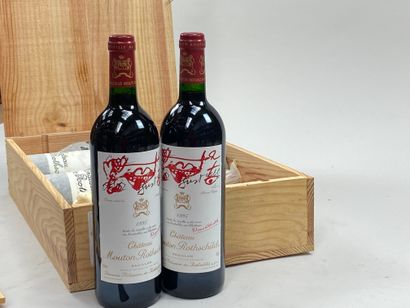 null 6 bottles Château Mouton Rothschild 1995 1er GCC Pauillac CB