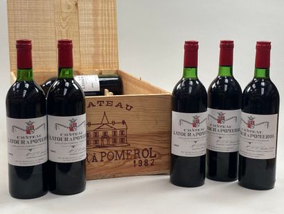 12 bouteilles Château Latour à Pomerol 1982...