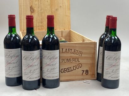 12 bouteilles Château Lafleur 1978 Pomerol...