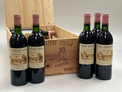 null 12 bouteilles Vieux Château Certan 1983 Pomerol CB (BG)