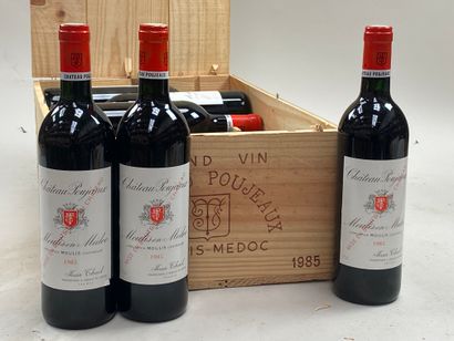 12 bouteilles Château Poujeaux 1985 Moulis...