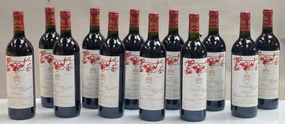 null 12 bouteilles Château Mouton Rothschild 1995 1er GCC Pauillac CB