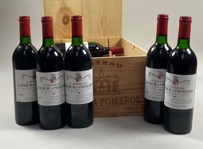 null 12 bouteilles Château Latour à Pomerol 1988 Pomerol CB (BG/NTLB)