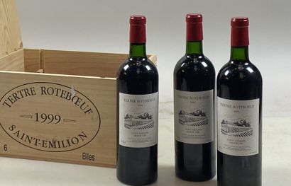 null 6 bouteilles Château Tertre Rotebœuf 1999 GC Saint-Emilion CB