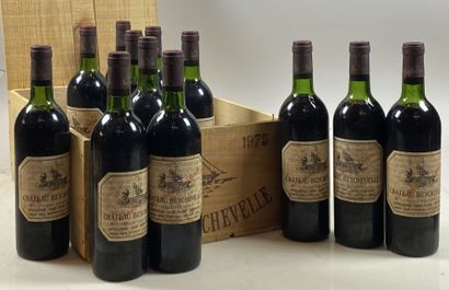 12 bouteilles Château Beychevelle 1975 4ème...