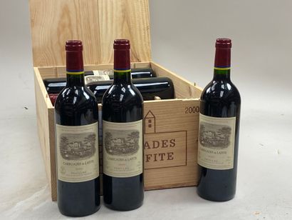 null 12 bouteilles Carruades de Lafite 2000 Second vin du ch Lafite Rothschild Pauillac...