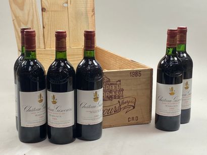 null 12 bottles Château Giscours 1985 3rd GCC Margaux CB