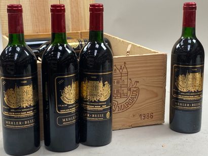 12 bouteilles Château Palmer 1986 3ème GCC...