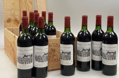 null 12 bouteilles Domaine de Chevalier 1976 CC Graves Pessac Léognan CB (4 NTLB,...