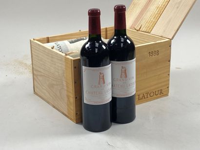 6 bouteilles Château Latour 1998 1er GCC...