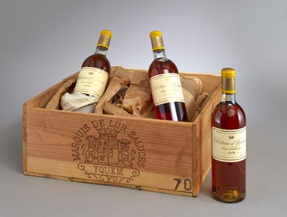 null 12 bouteilles Château d'Yquem 1970 1er Cru Classé Supérieur Sauternes (CB)