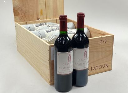 null 12 bouteilles Château Latour 1989 1er GCC Pauillac CB