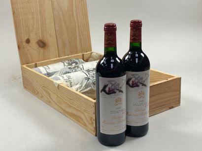 6 bouteilles Château Mouton Rothschild 1996...