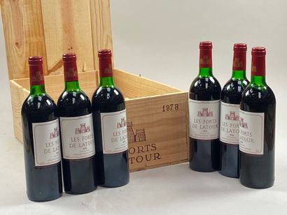 12 bouteilles Les Forts de Latour 1978 Second...