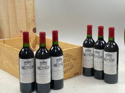 null 12 bouteilles Château Léoville Las Cases 1983 2ème GCC Saint-Julien CB