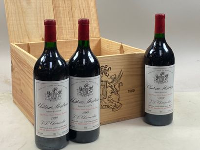 null 6 magnums Château Montrose 1989 2ème GCC Saint-Estèphe CB