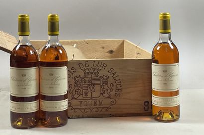 12 bouteilles Château d'Yquem 1986 1er Cru...