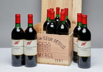 12 bouteilles Château La Fleur-Pétrus 1981...