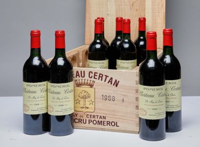 null 12 bouteilles Château Certan de May de Certan 1988 Pomerol CB (BG/NTLB, ETIQUETTES...