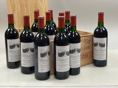 null 12 bouteilles Château Canon 1985 1er GCC B Saint-Emilion CB (BG/NTLB)