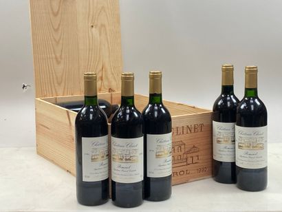 12 bouteilles Château Clinet 1990 Pomerol...