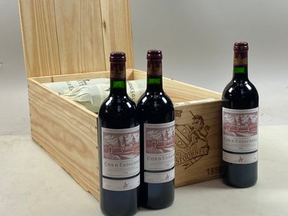 null 12 bouteilles Château Cos d'Estournel 1996 2ème GCC Saint-Estèphe CB