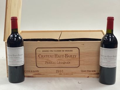 12 bouteilles Château Haut Bailly 1988 CC...