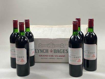 12 bouteilles Château Lynch Bages 1978 5ème...