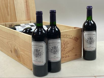 12 bouteilles Château La Conseillante 1986...