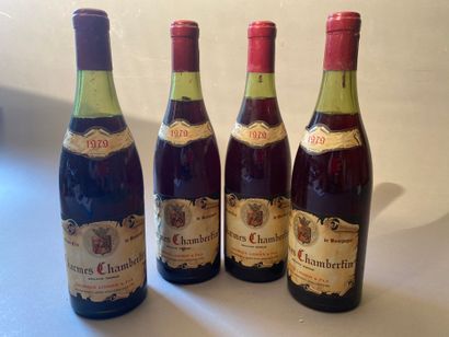 4 bouteilles Charmes-Chambertin 1979 GC Dom...