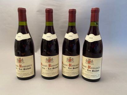 4 bouteilles Vosne-Romanée Les Suchots 1988...
