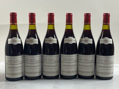 6 bouteilles Bonnes-Mares 1986 GC Moillard...