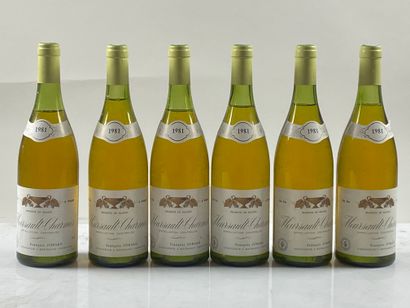 6 bouteilles Meursault Charmes 1981 1er C...
