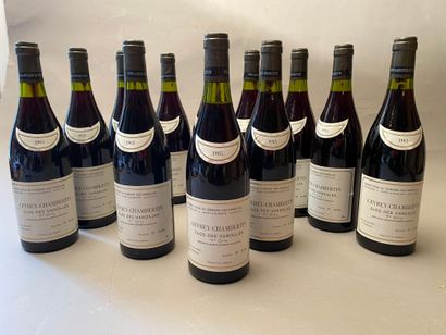 null 12 bouteilles Gevrey-Chambertin Clos des Varoilles 1985 1er C Dom des Varoilles...