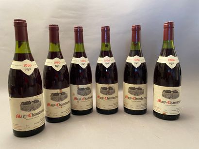 6 bouteilles Mazy-Chambertin 1986 GC Henri...