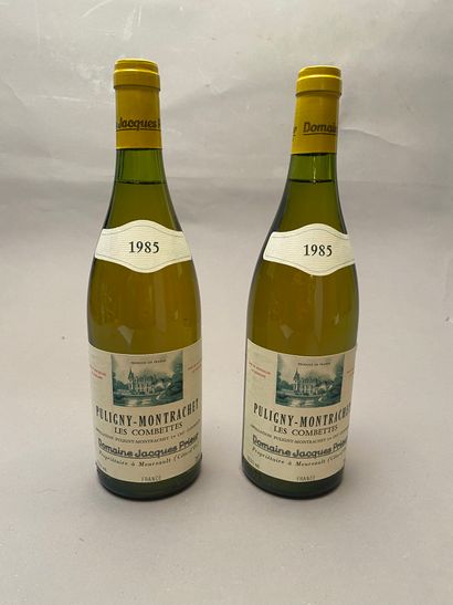 null 2 bouteilles Puligny-Montrachet Les Combettes 1985 1er C Dom Jacques Prieur