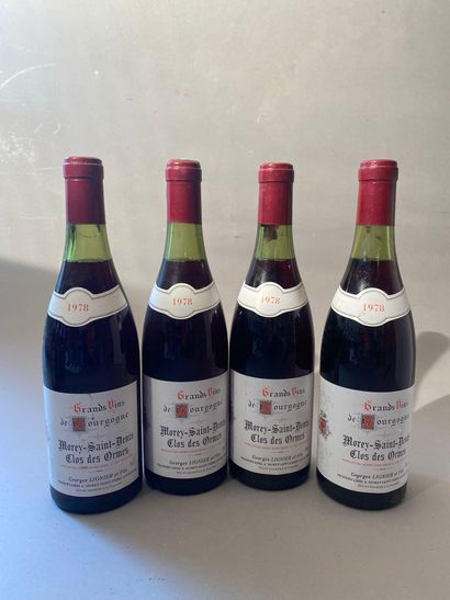 4 bouteilles Morey Saint-Denis Clos des Ormes...
