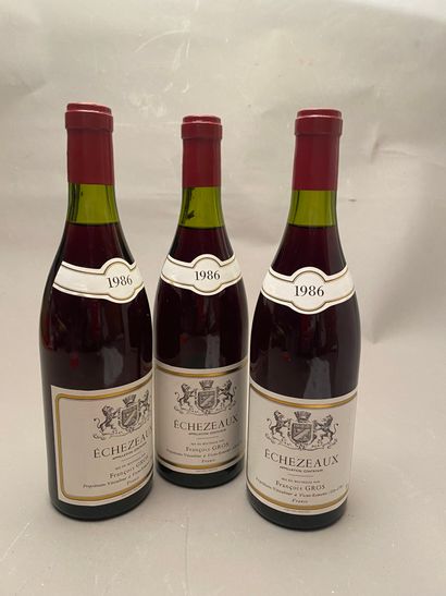 3 bouteilles Echezeaux 1986 GC François ...