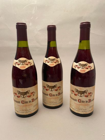 3 bouteilles Meursault Cote de Beaune rouge...