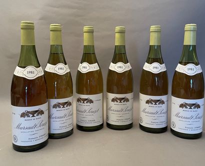 6 bouteilles Meursault Poruzots 1981 1er...