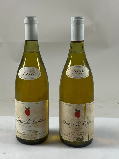 2 bouteilles Meursault Perrières 1978 1er...